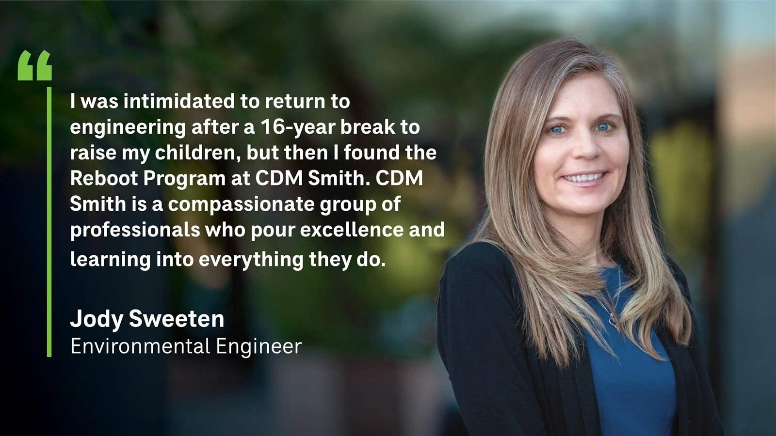 Quote from Jody Sweeten about Reboot program at CDM Smith