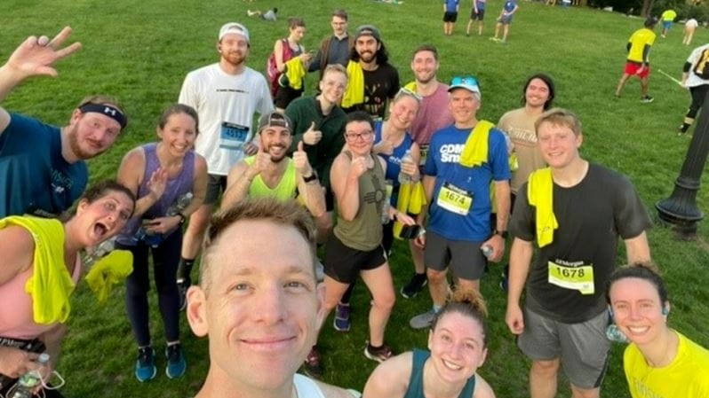 Dave and team pose for post race photo