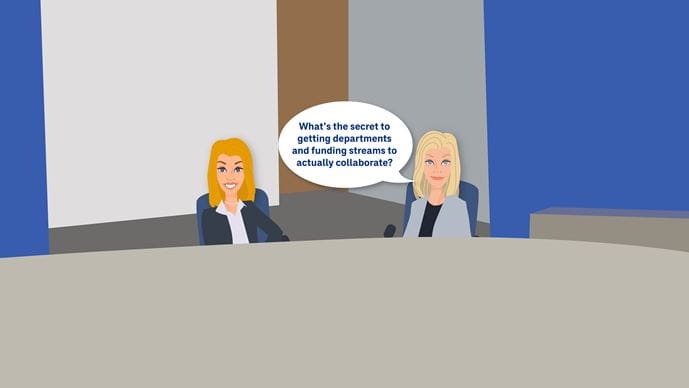 Illustration of Sandy and Jenny