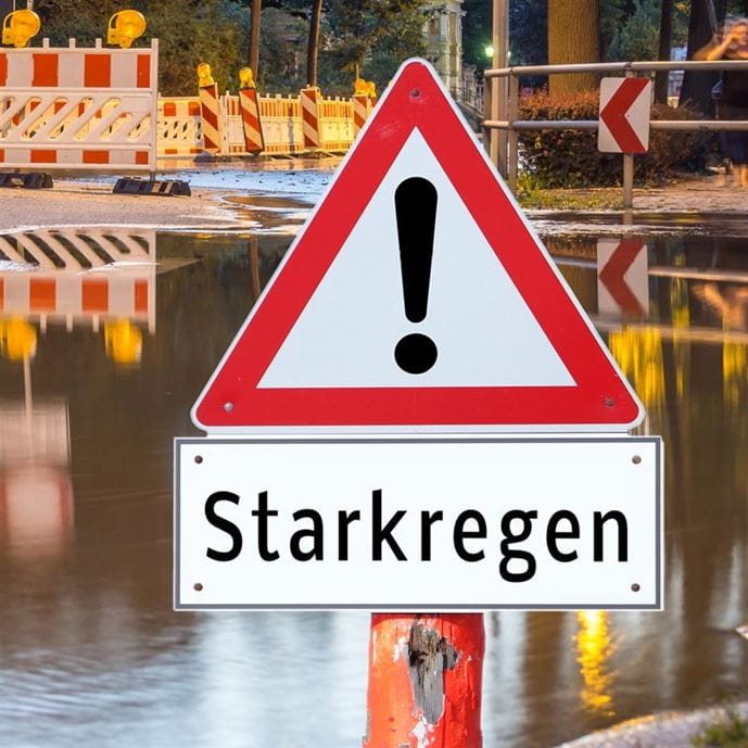 Vorsicht Starkregen