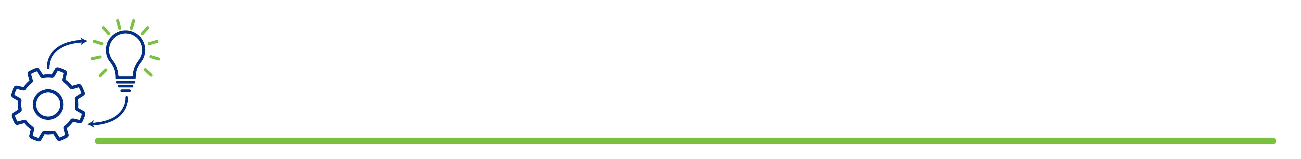 Icon for Implementation Strategy with gear and lightbulb 