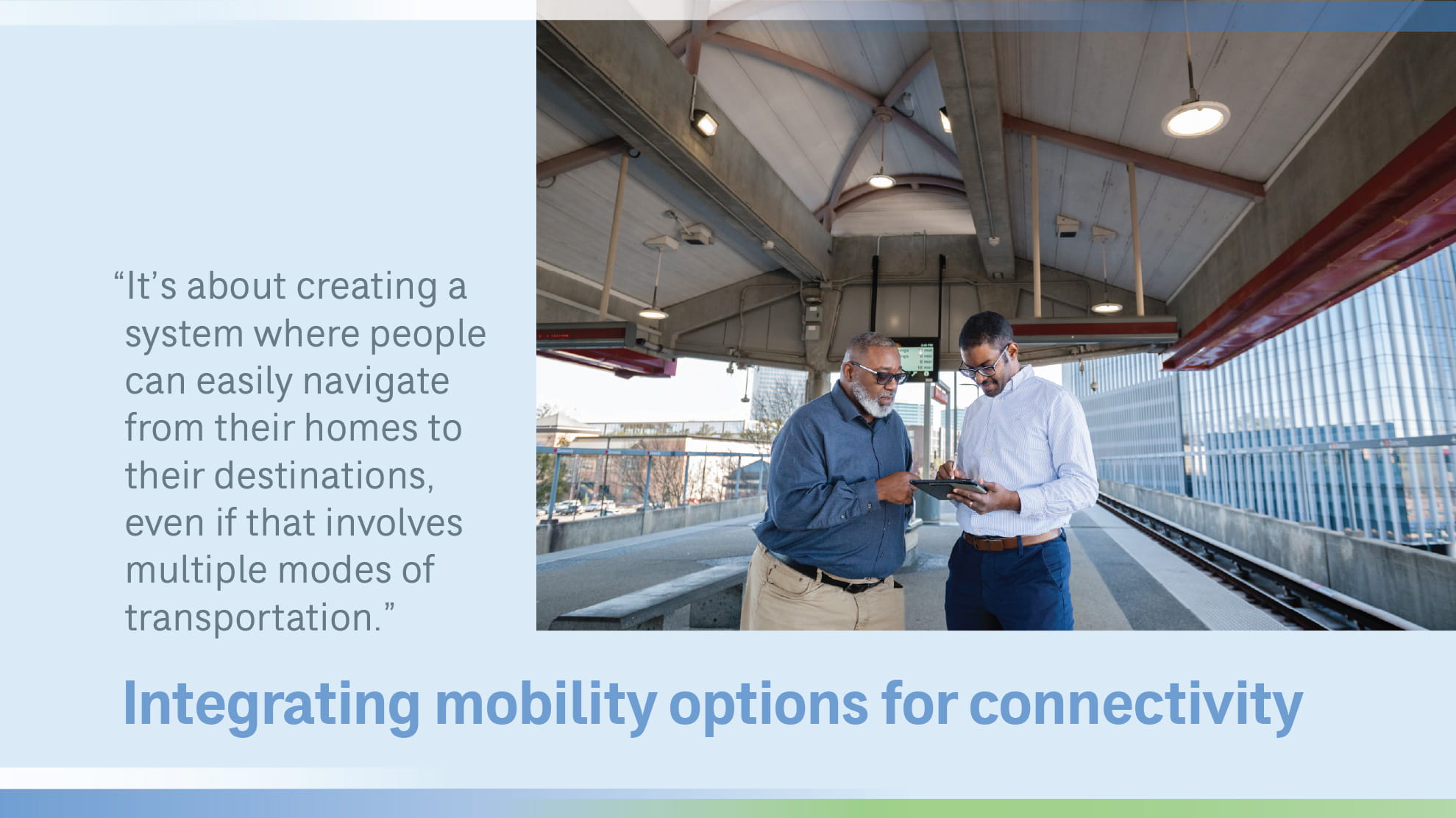 2 men standing on train platform