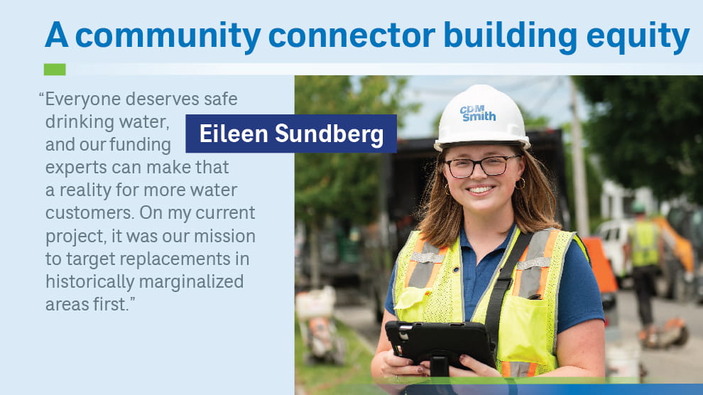 Eileen Sundberg in the field