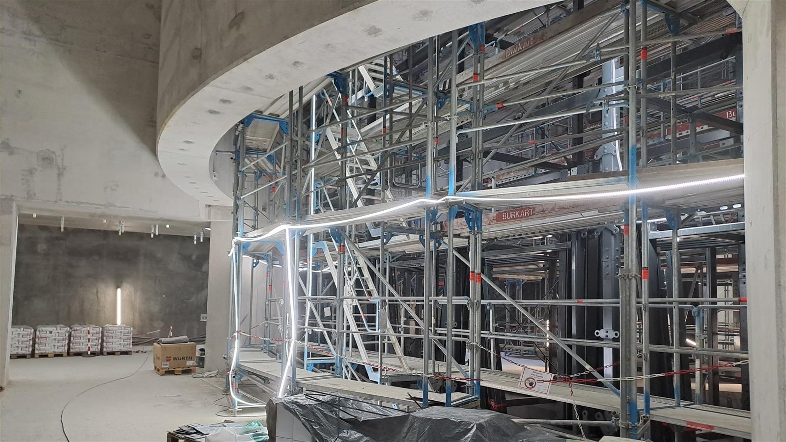 Aufbau Aufzugstürme