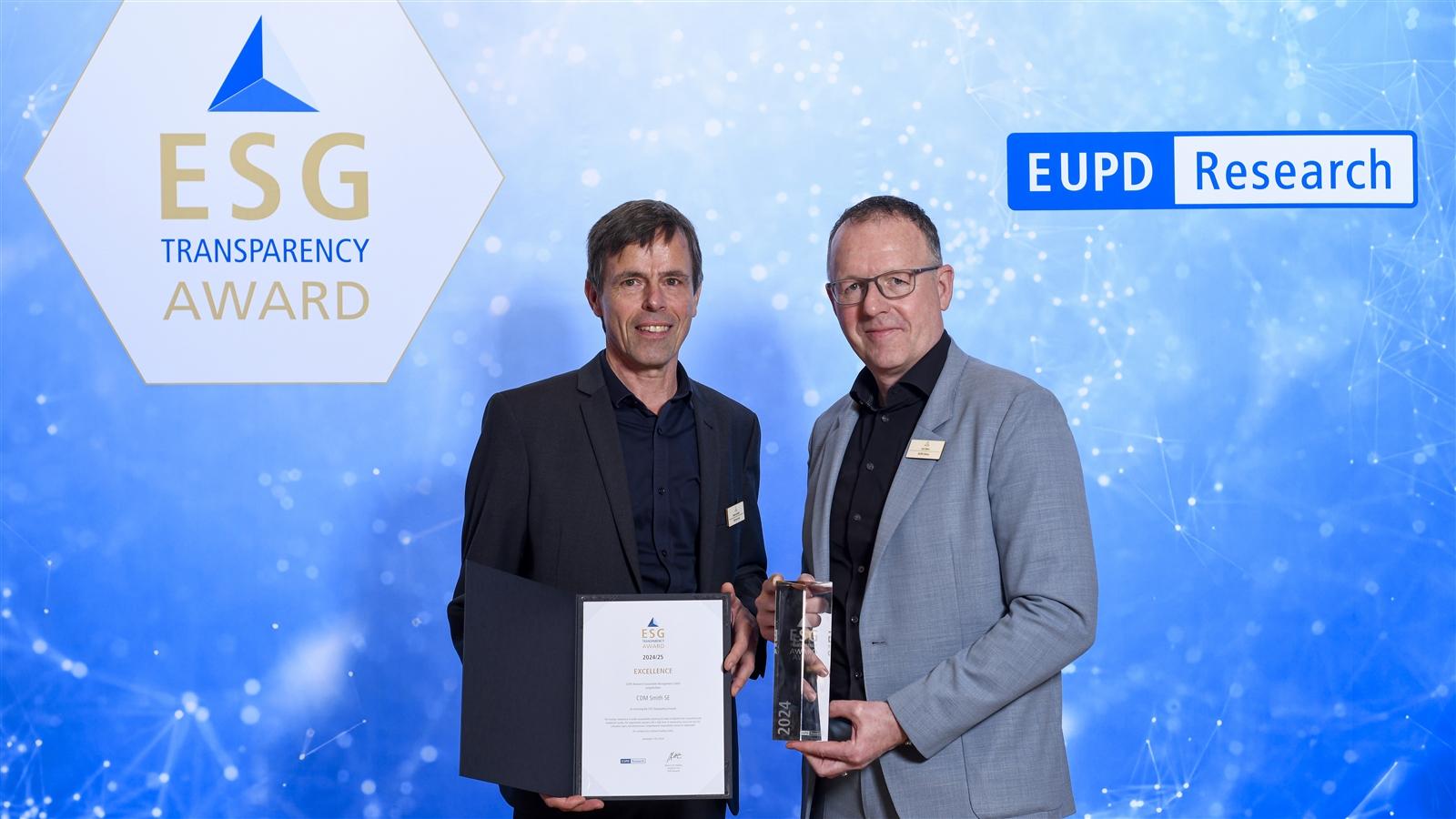 CDM Smith gewinnt den ESG Transparency Award 2024