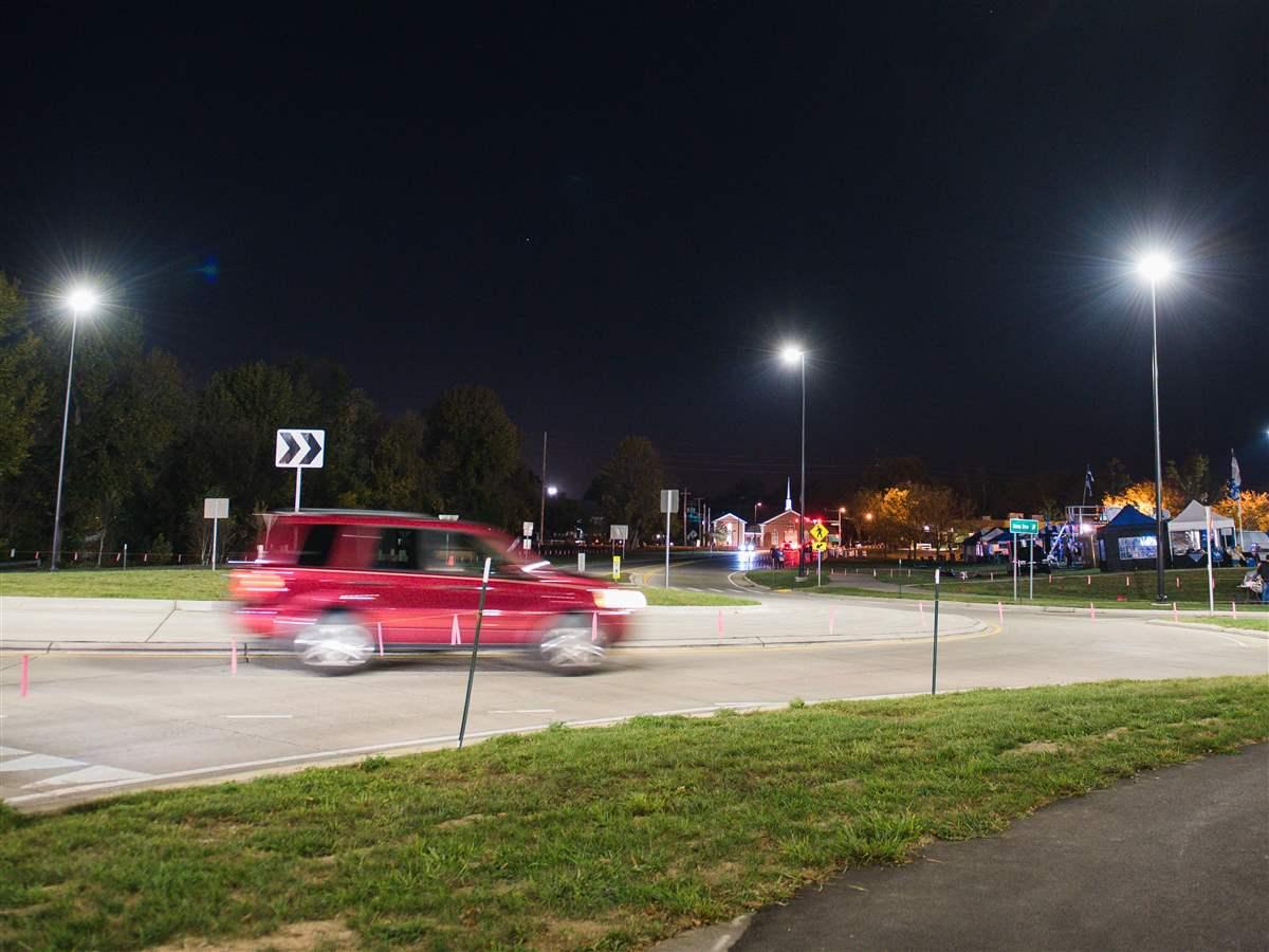 Alumni Drive new lighting