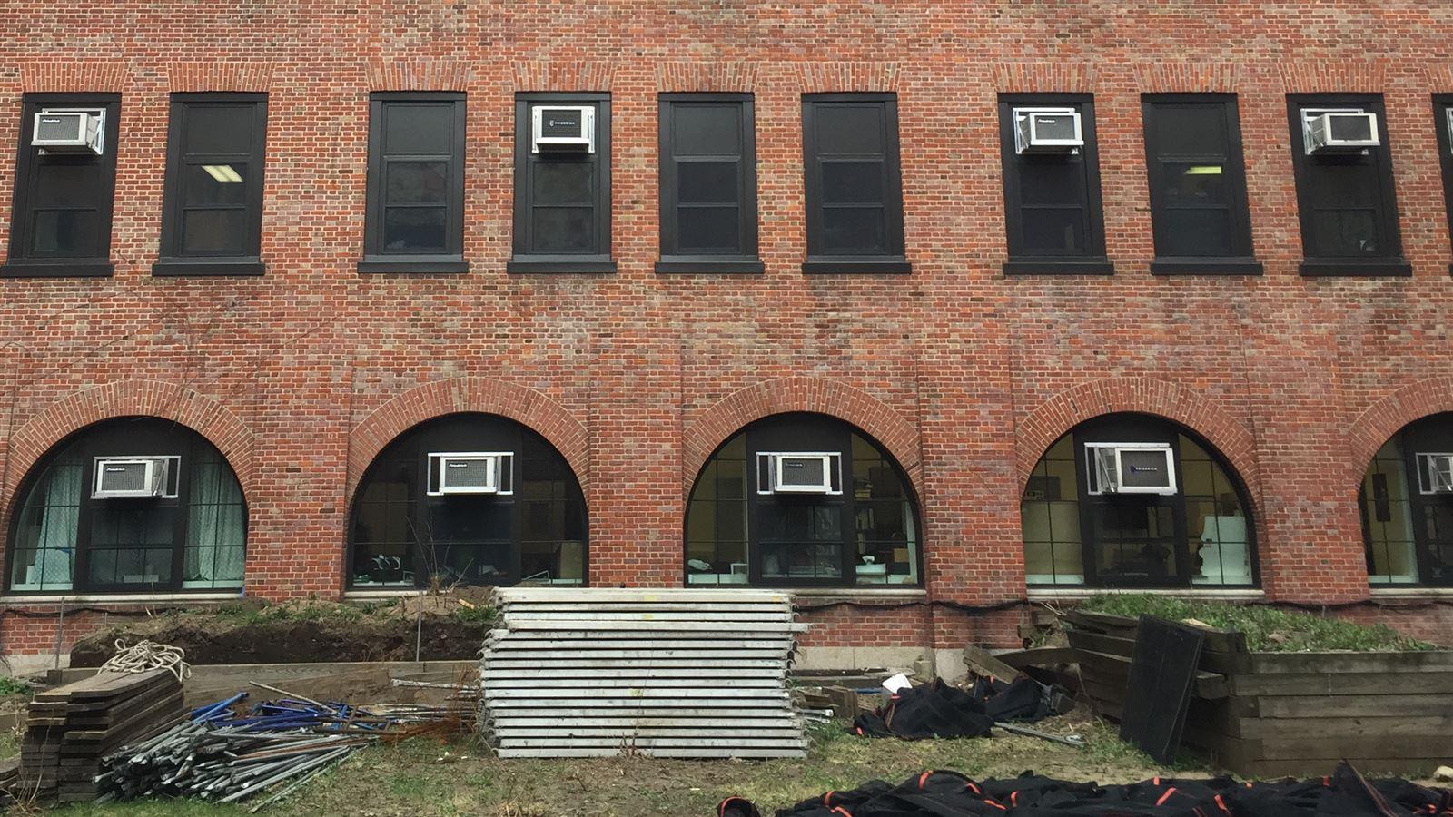 Kings County Hospital courtyard