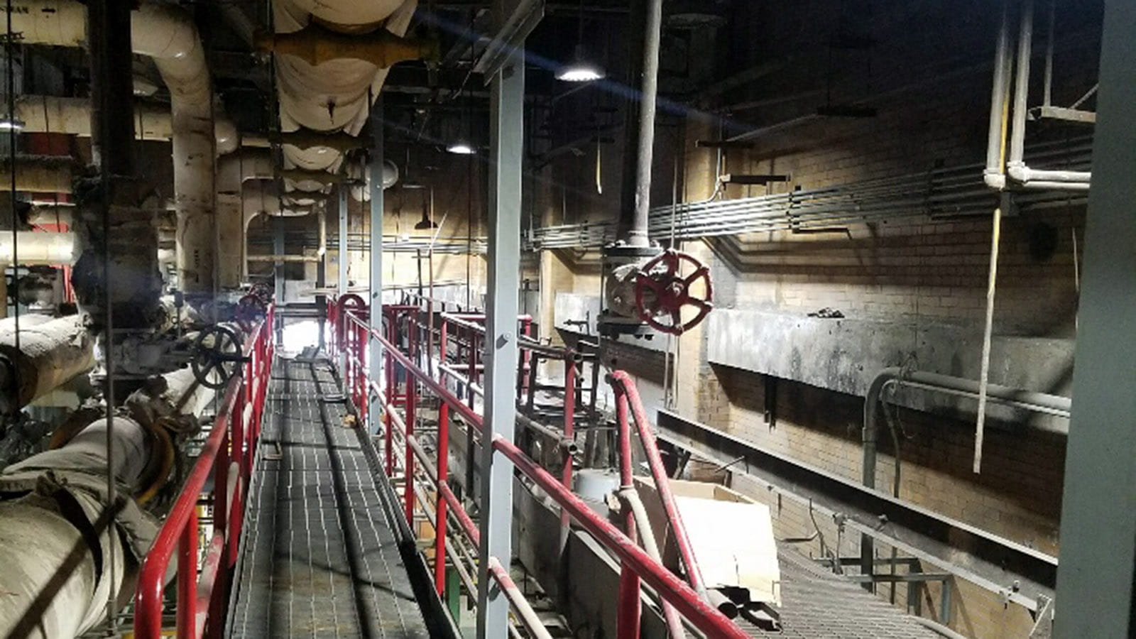 Kings County Hospital boiler room after