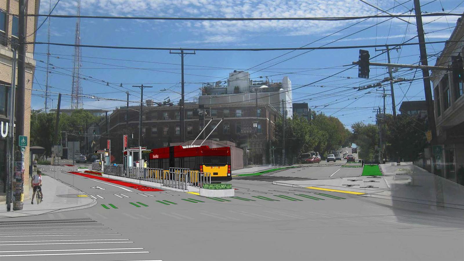 Madison BRT Rendering street view