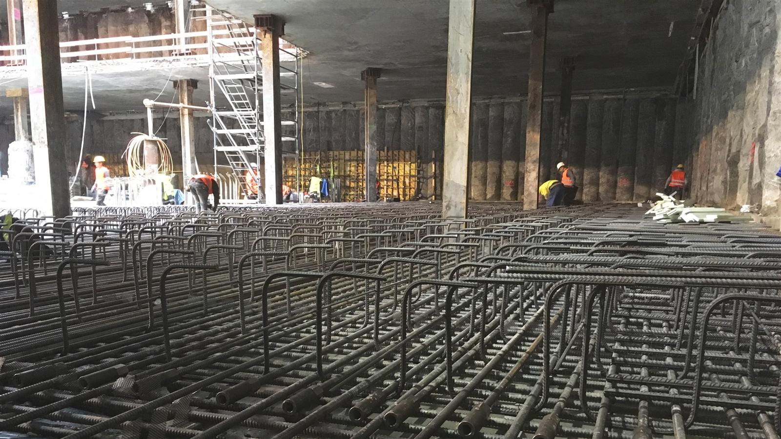 Bewehrungsarbeiten Fundamentplatte